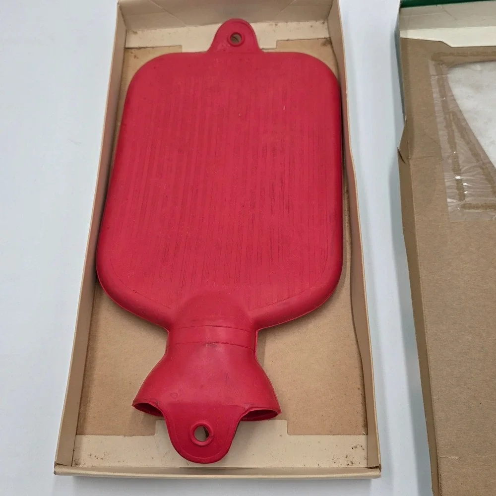 Goodhealth Water Bottle Number 35B Red Rubber‎ Vintage USA Ashland Rubber Works